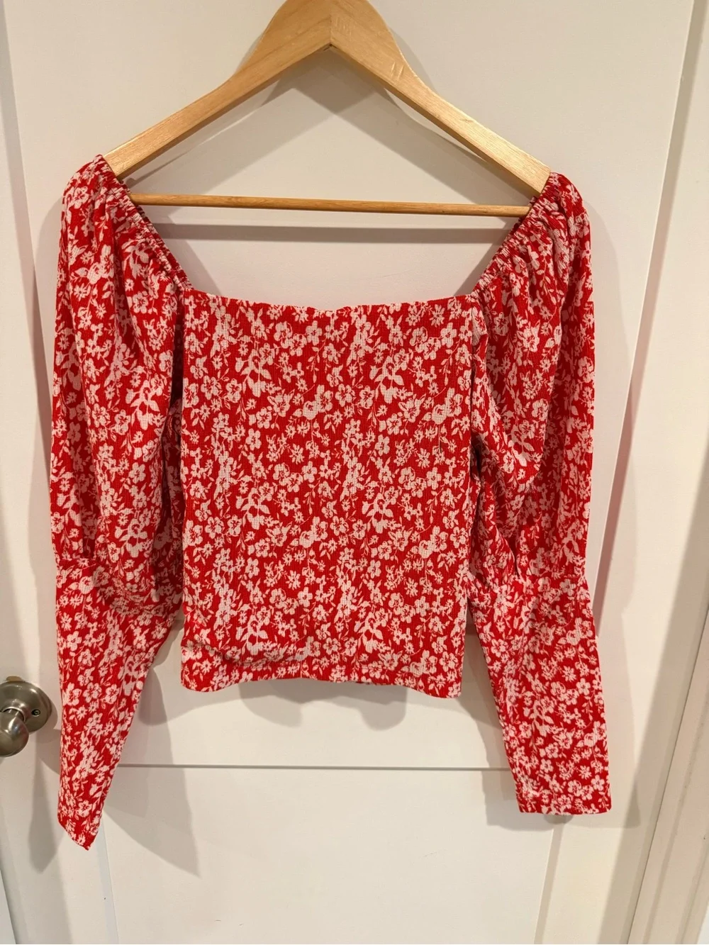 Anthropology Puff Sleeve blouse